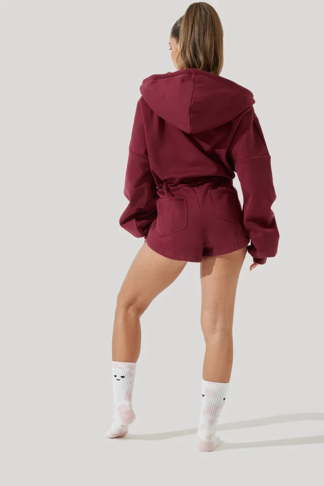 Cloud Romper - Red Wine
