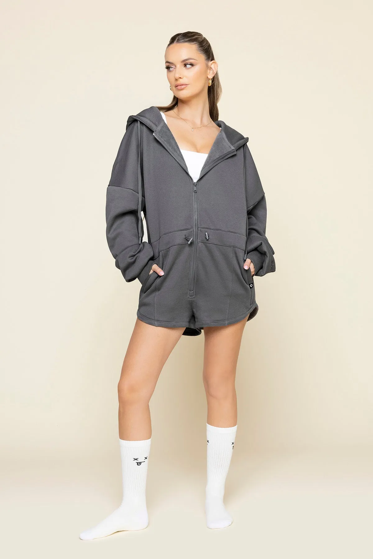 Cloud Romper - Smoke
