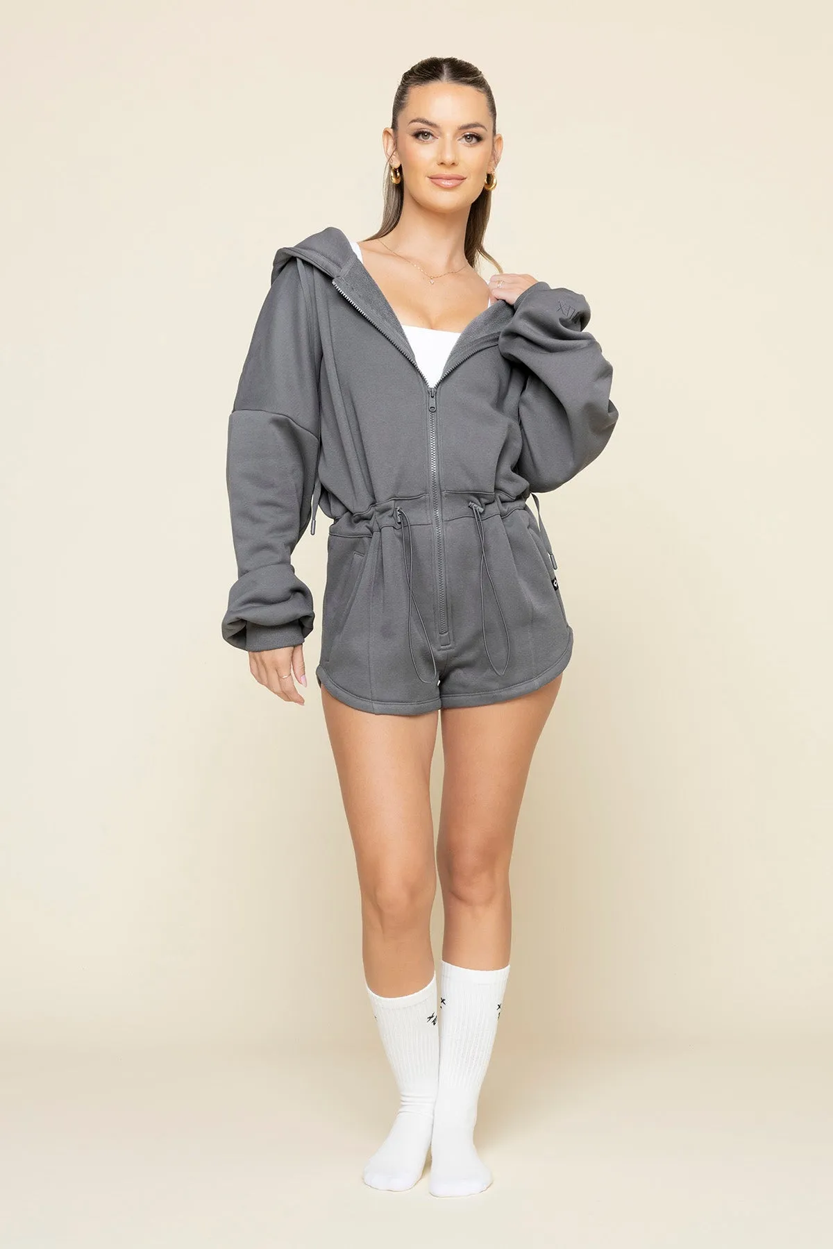 Cloud Romper - Smoke