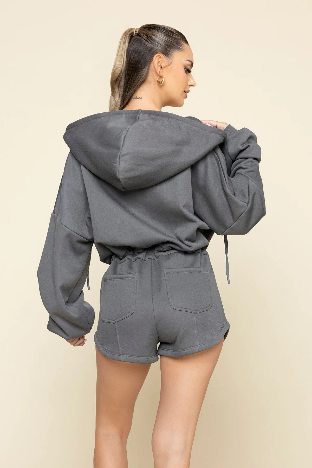 Cloud Romper - Smoke