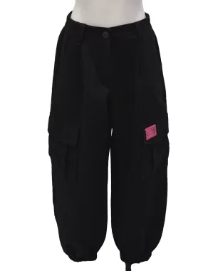 Coal Black Cargo Pants
