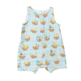 Coconut Drinks Shortie Romper