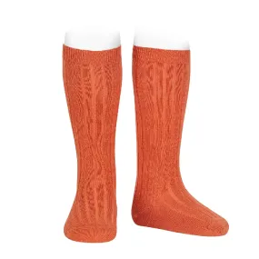 CONDOR - RIB KNEE HIGH SOCK: COLOUR #684 MANI