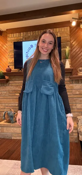 Corduroy Overall Dress