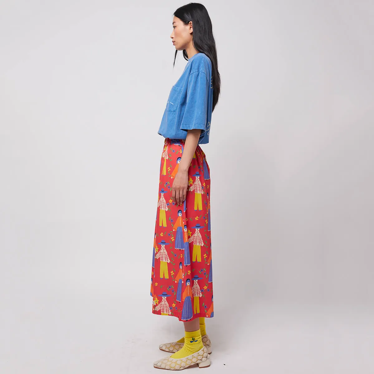 Couples Print Poplin Culottes by Bobo Choses Womenswear
