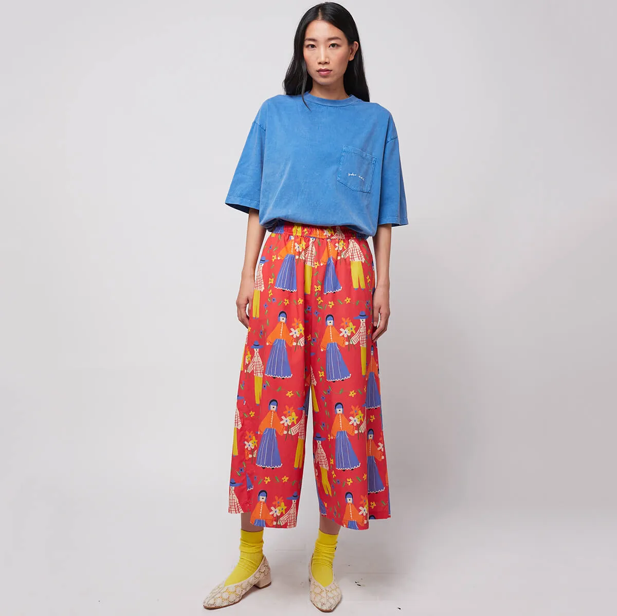 Couples Print Poplin Culottes by Bobo Choses Womenswear