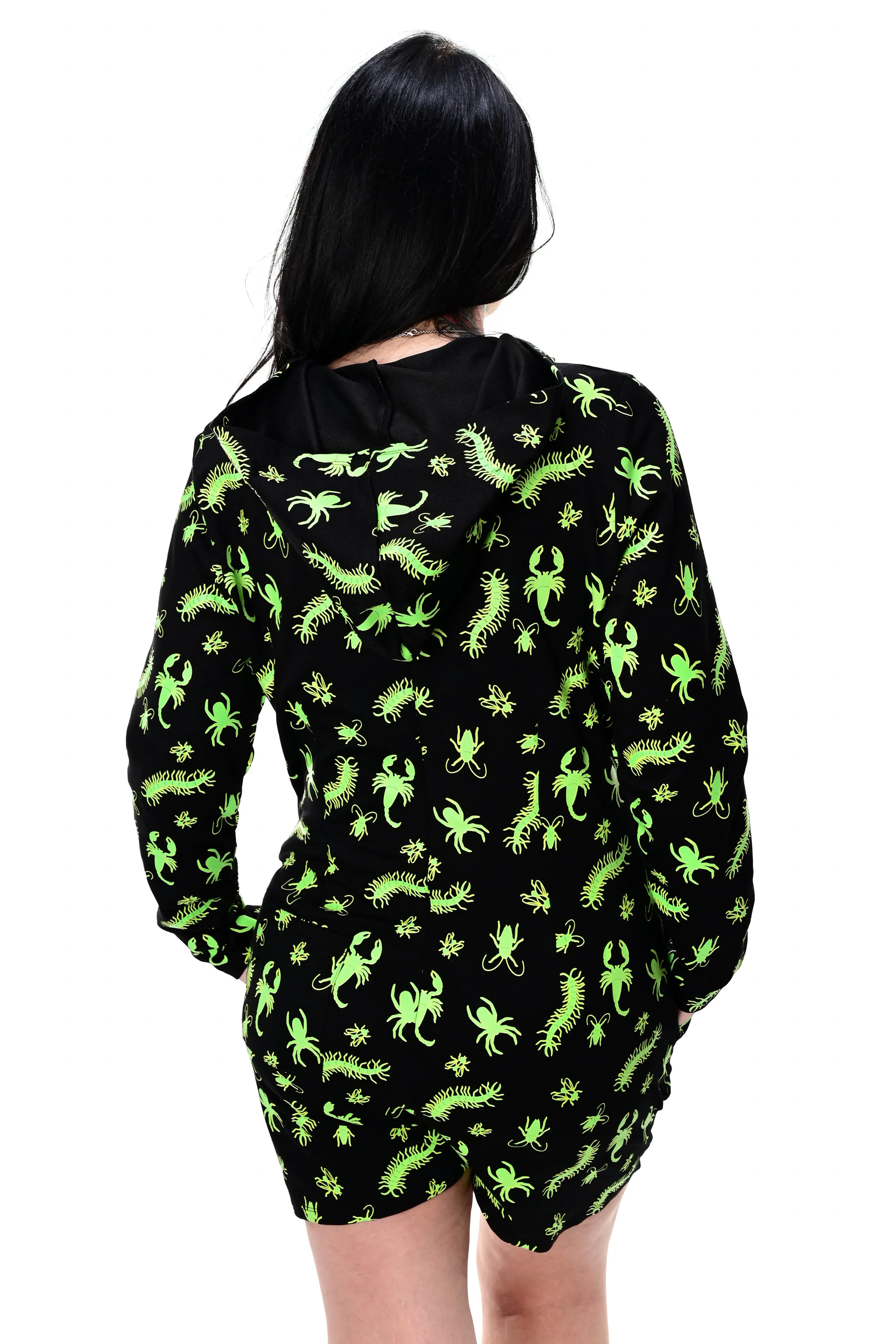 Creepy Crawlers Lounge Romper - Glow in the Dark