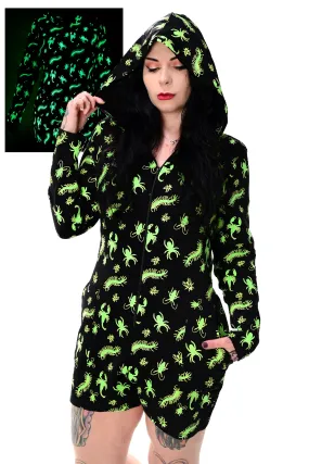 Creepy Crawlers Lounge Romper - Glow in the Dark