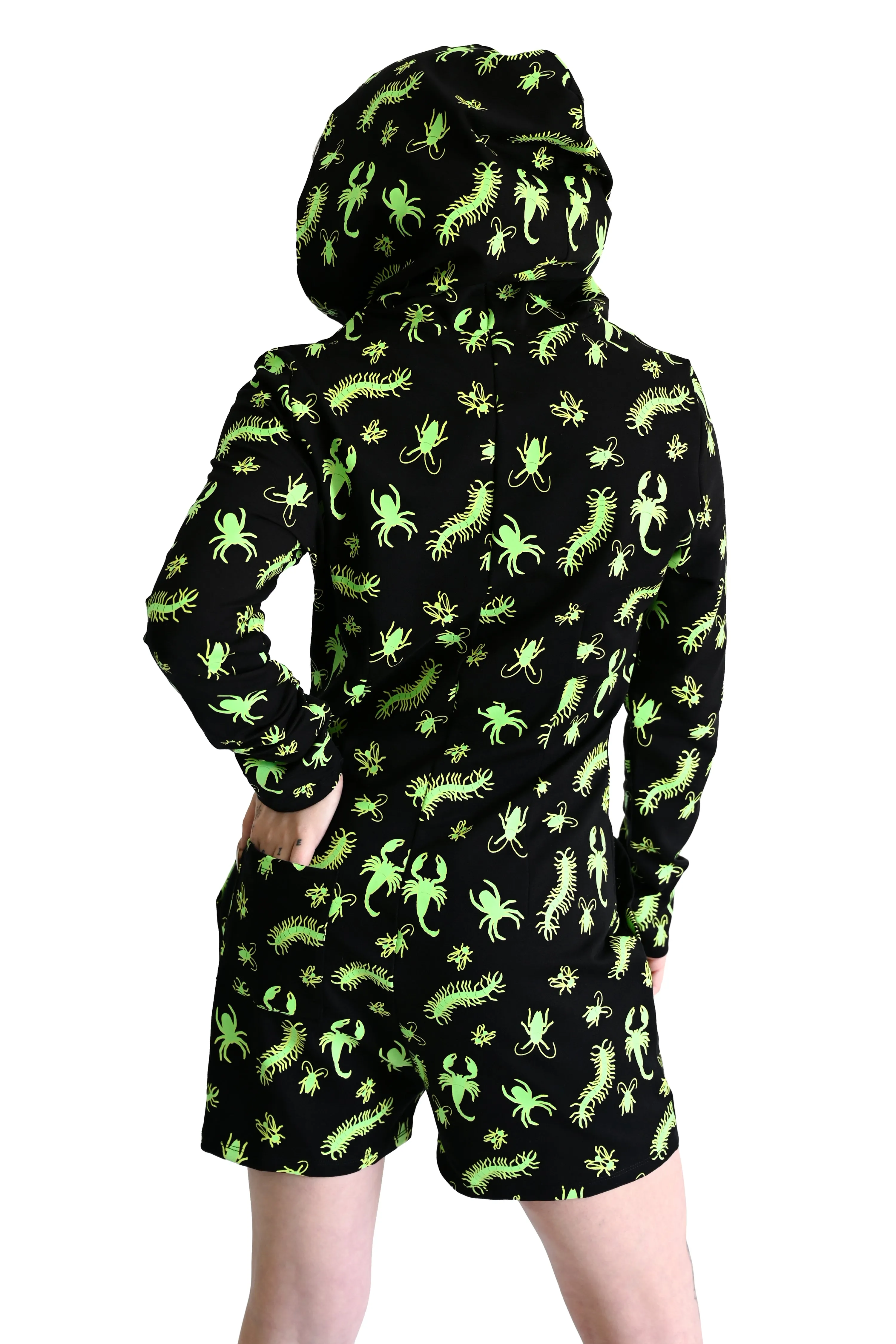Creepy Crawlers Lounge Romper - Glow in the Dark