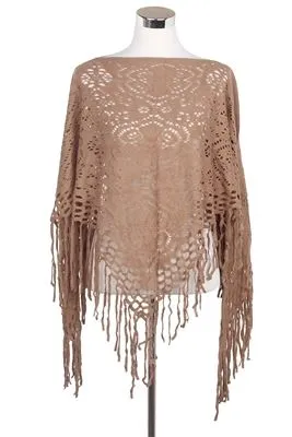 Crochet 6 pettal flower Pattern Poncho