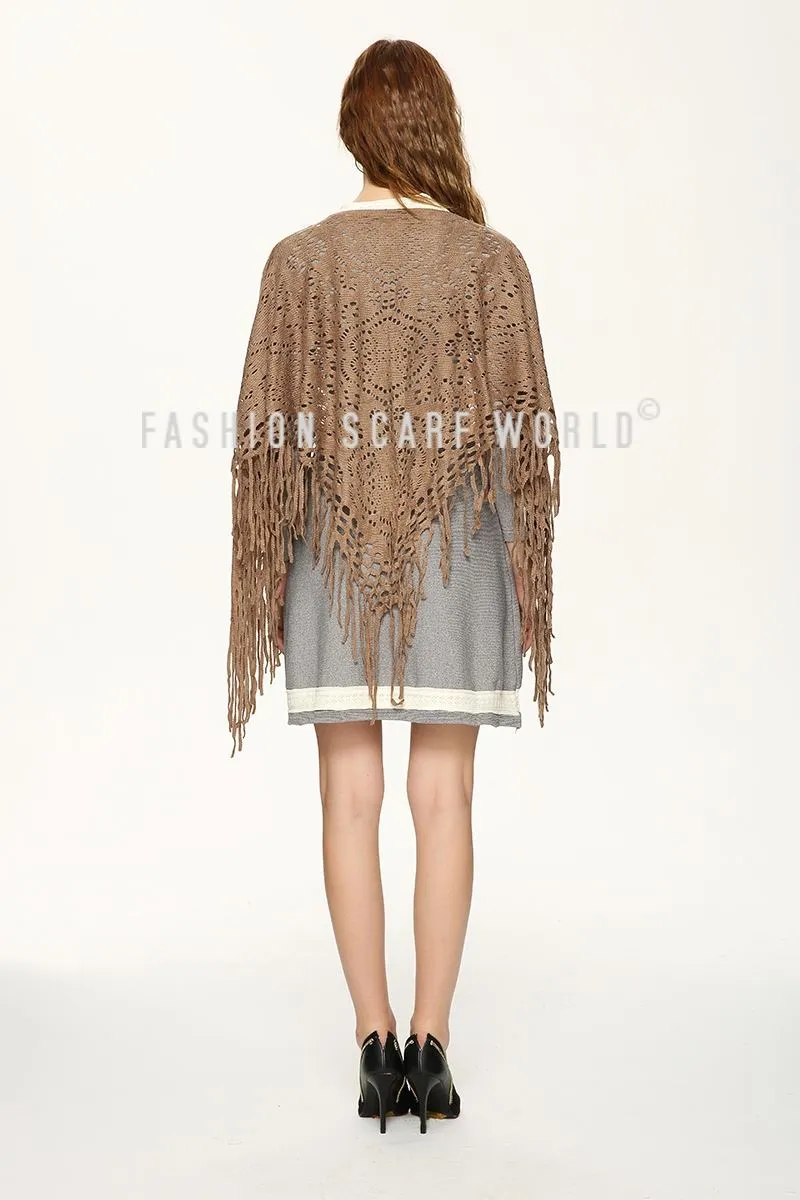 Crochet 6 pettal flower Pattern Poncho