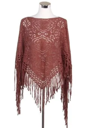 Crochet 6 pettal flower Pattern Poncho