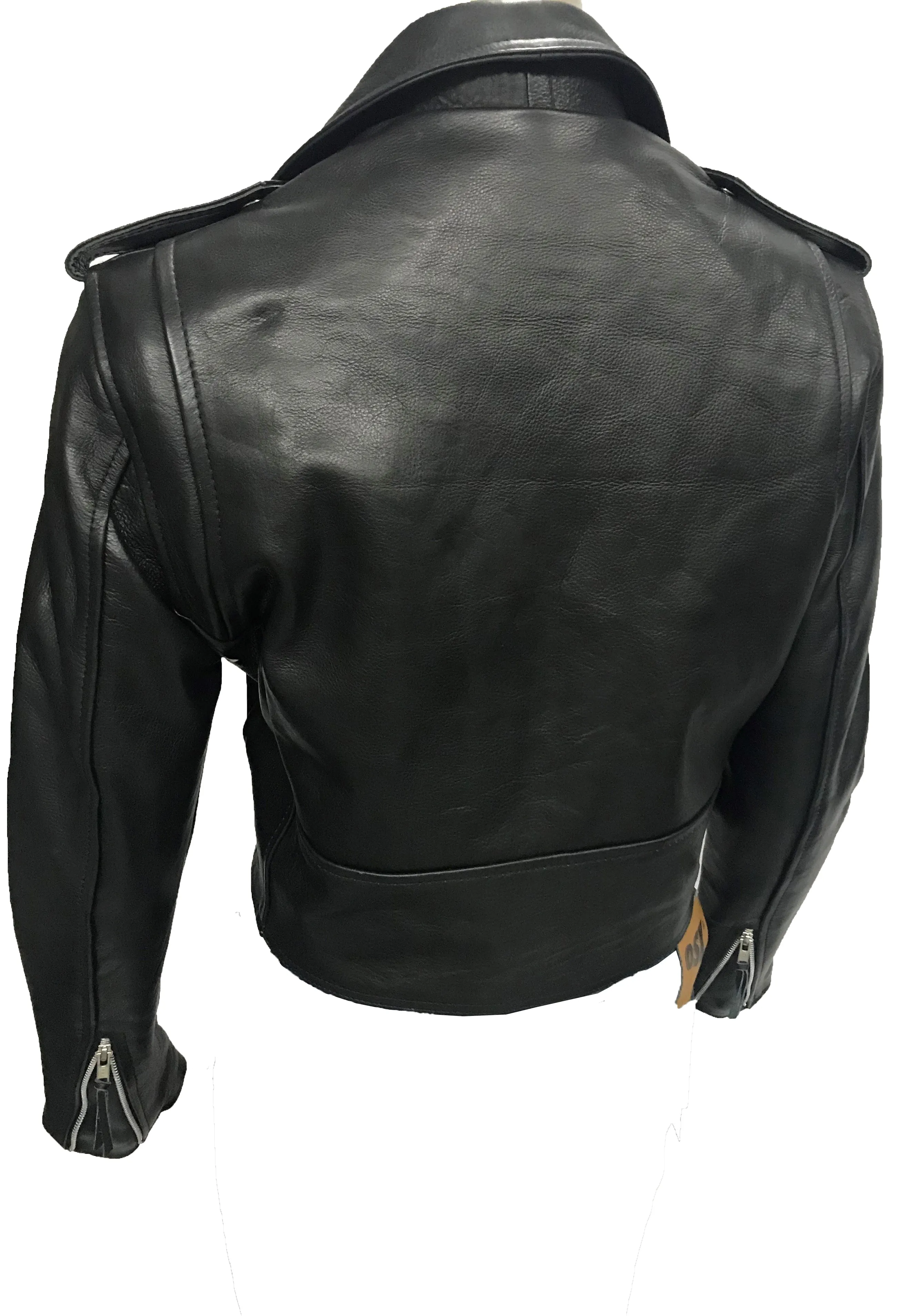 Cropped Biker Short Leather Jacket Rebel 114