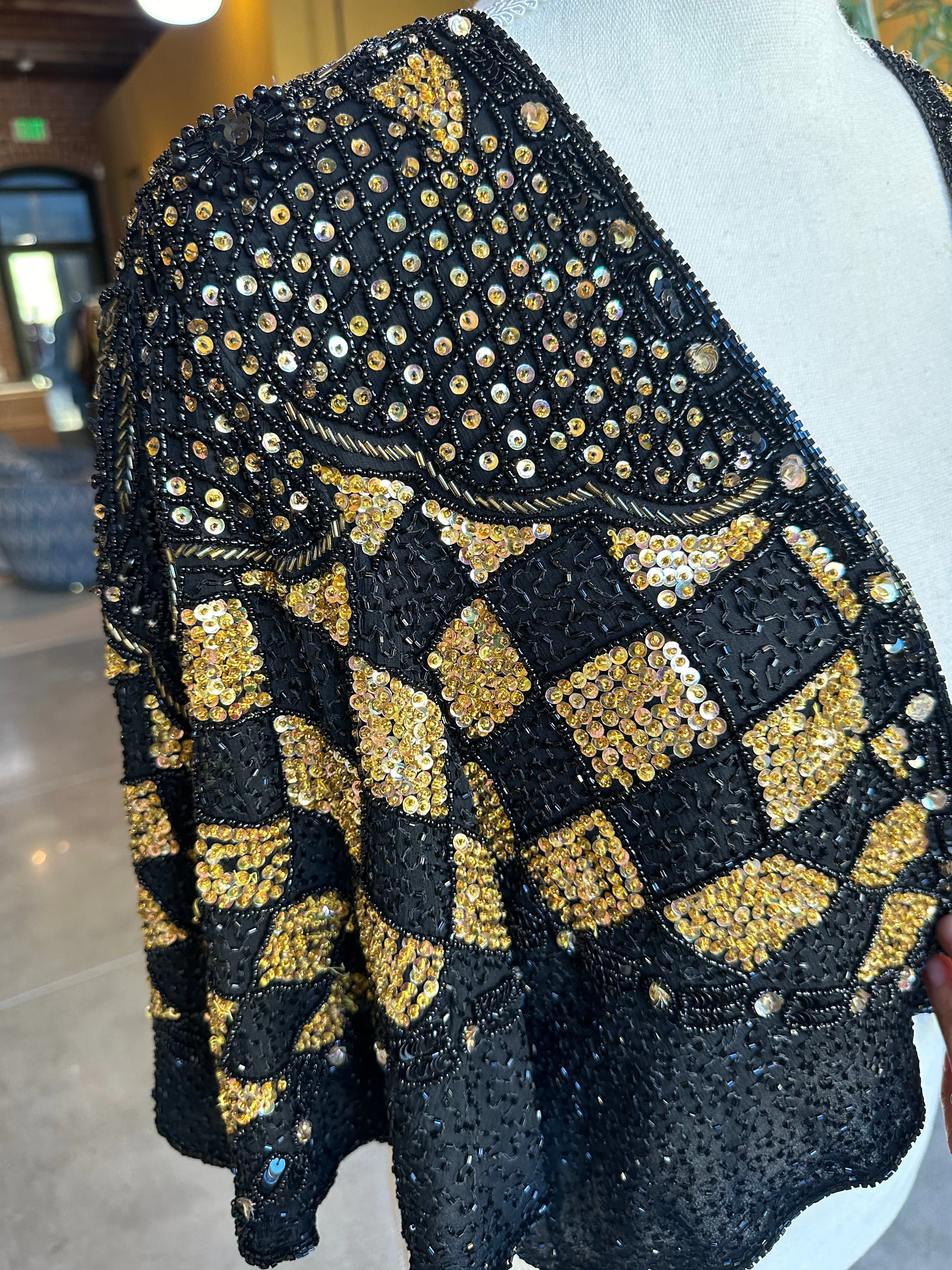 Cropped Sequin Jacket