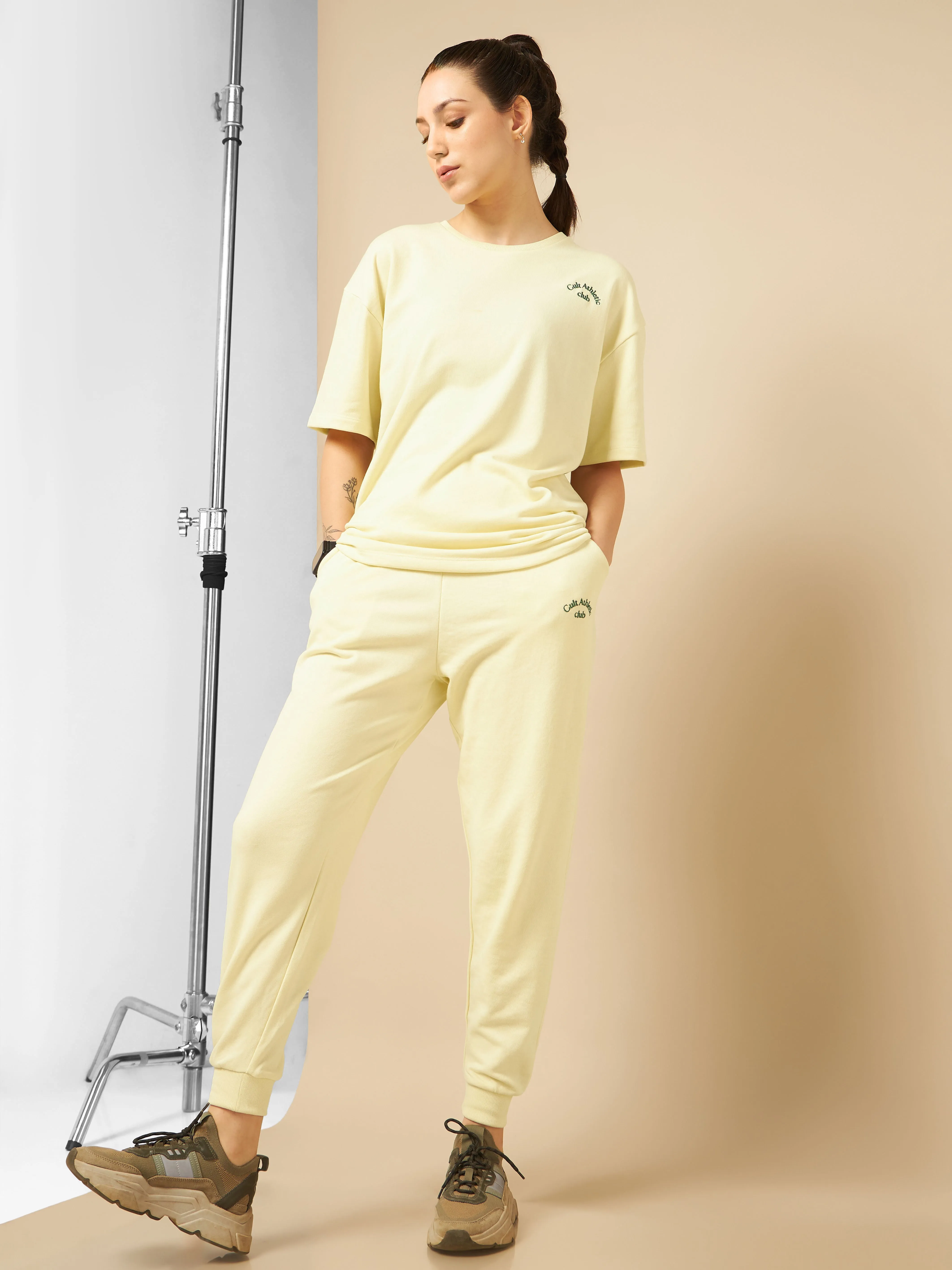 Cult Athletic club Women Beige Joggers