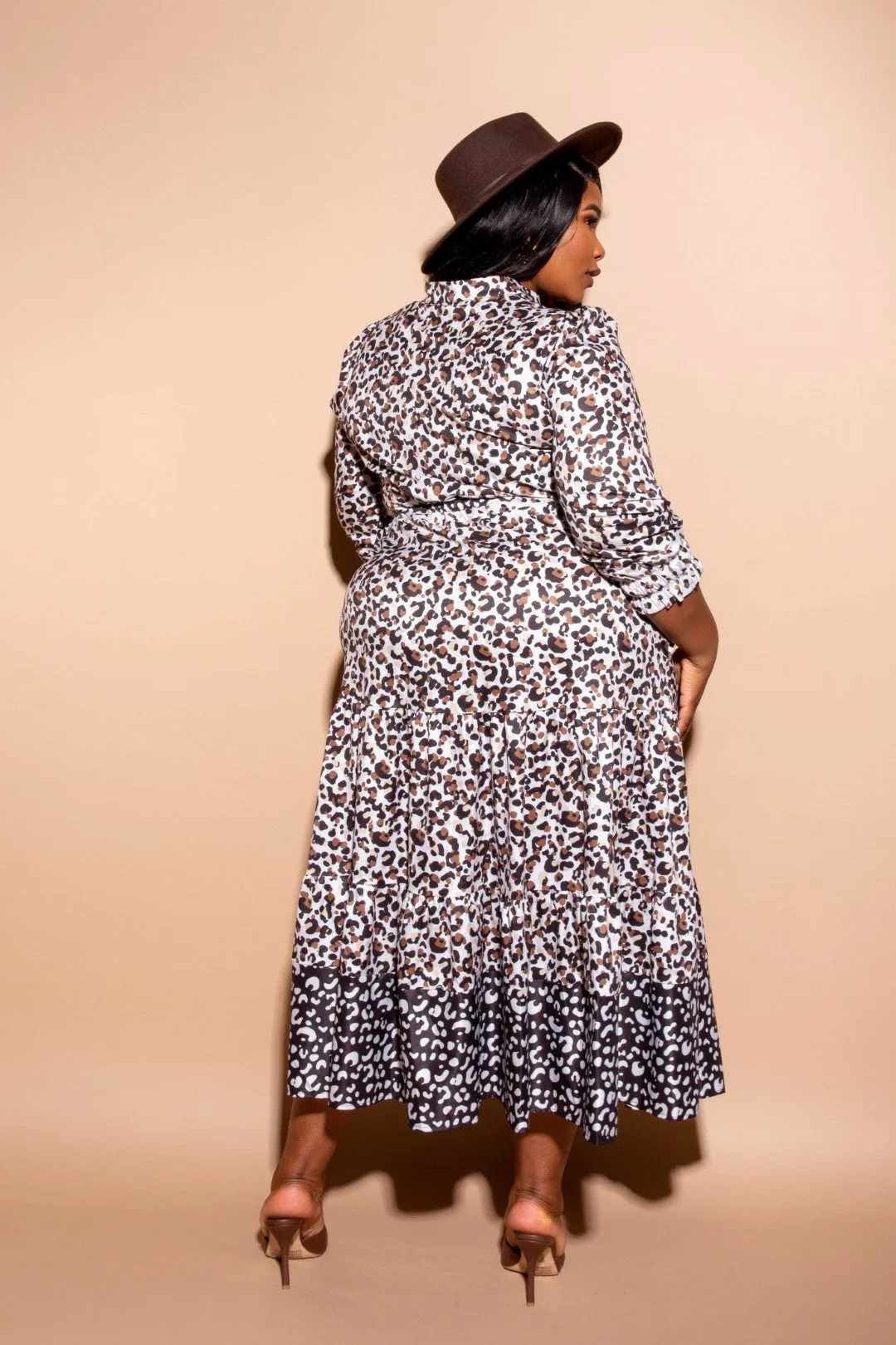 Danielle Animal Print Shirt Dress