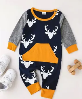 Deer-ly Loved Long Sleeve Romper