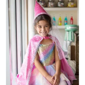 Diamond Sparkle Cape- Pink 3-4Y