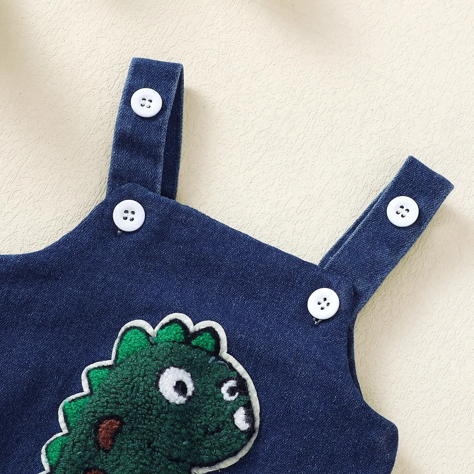 DINOSAUR Denim Romper