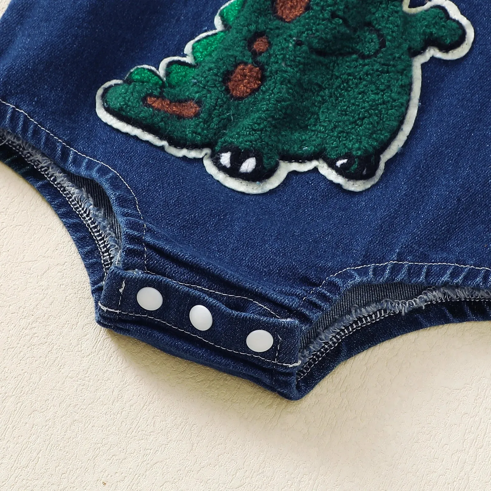 DINOSAUR Denim Romper