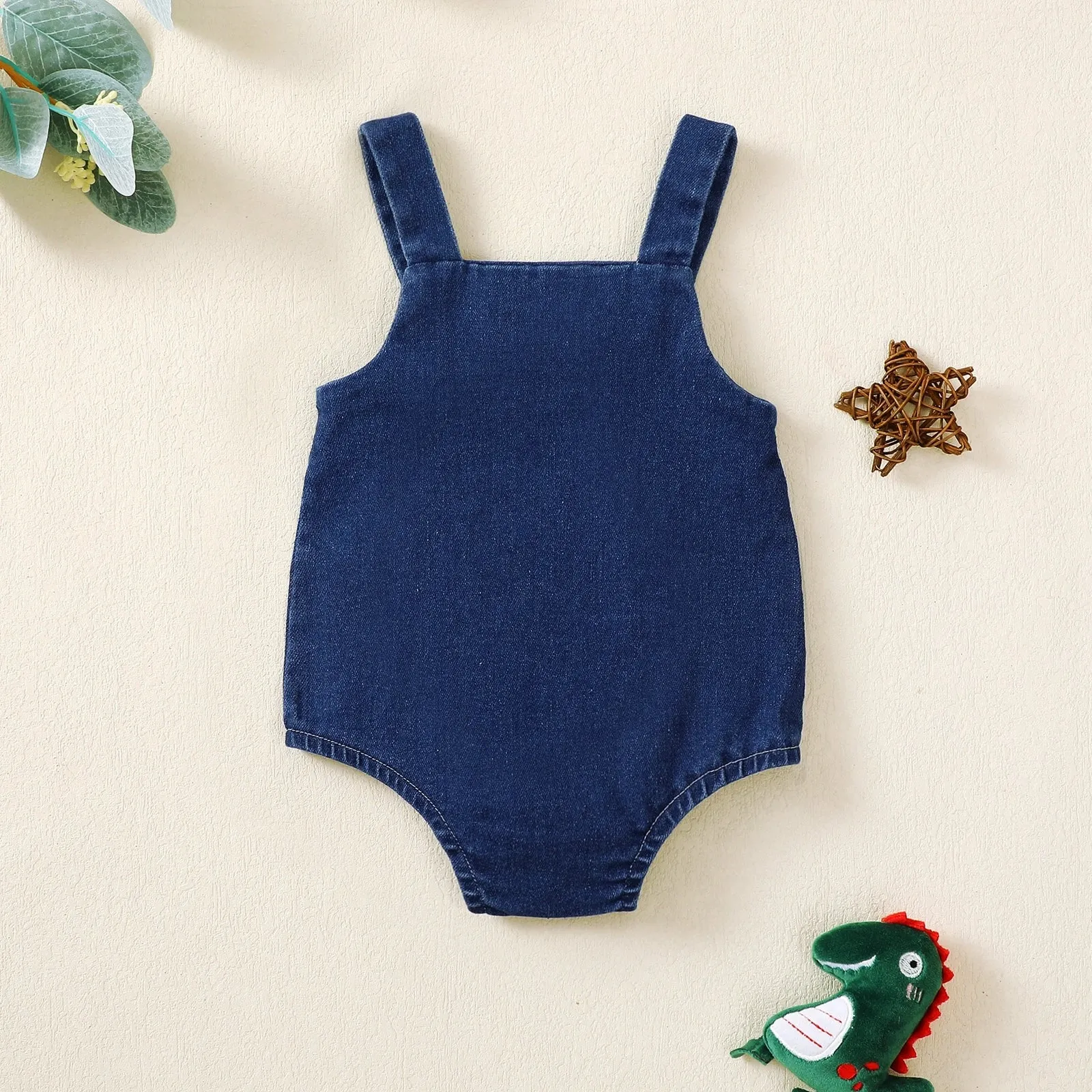 DINOSAUR Denim Romper