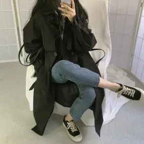 Double-breasted Chic Women Trench Coat