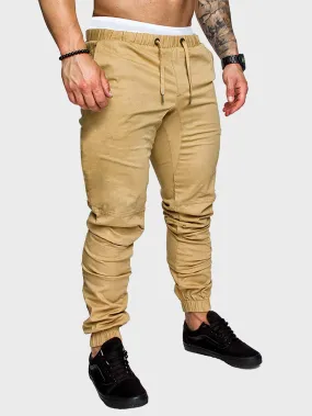 Drawstring Mid Waist Sweatpants