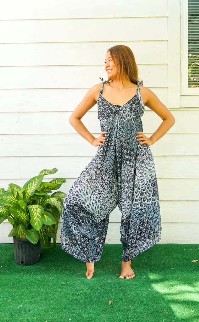 Enchanted Peacock Boho Jumpsuit