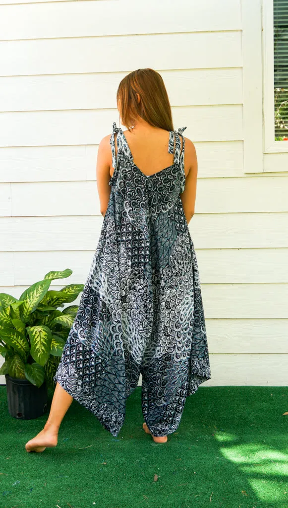 Enchanted Peacock Boho Jumpsuit