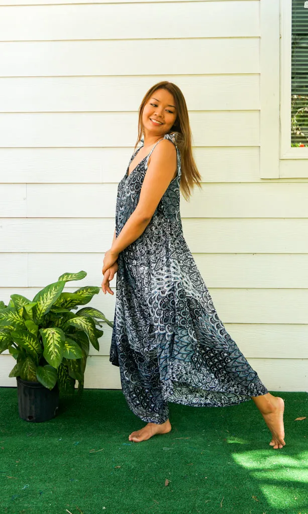 Enchanted Peacock Boho Jumpsuit