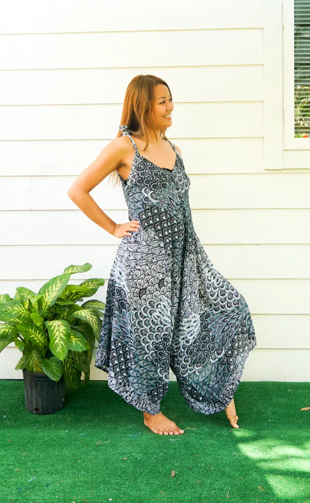 Enchanted Peacock Boho Jumpsuit