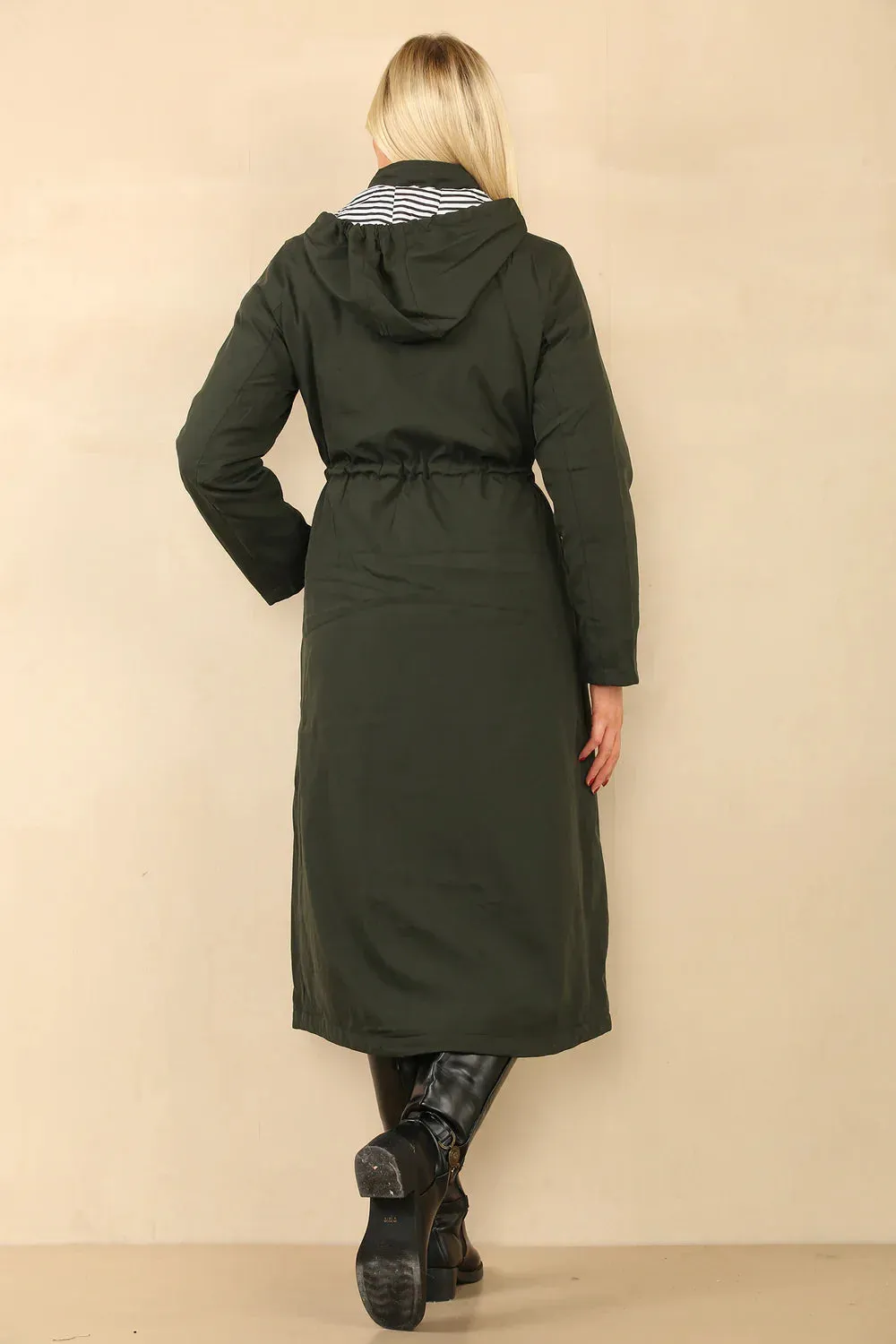 Extra Long Hooded Coat