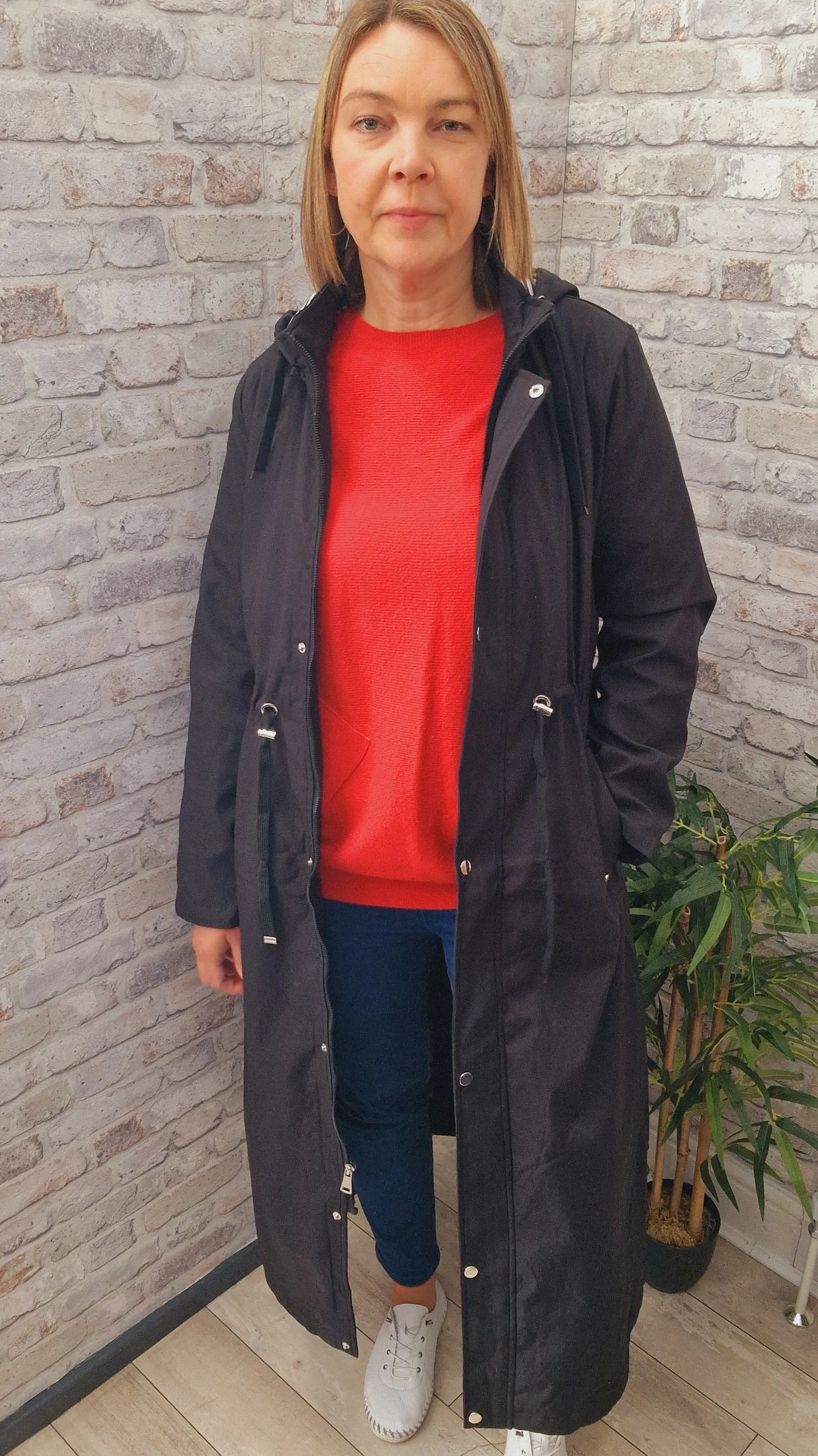Extra Long Hooded Coat