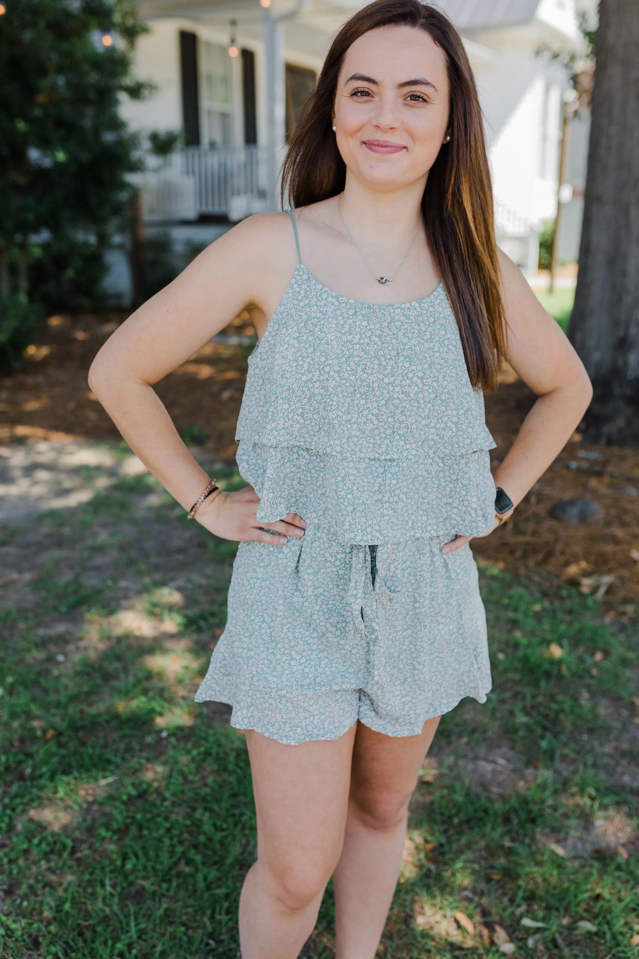 FINAL SALE Riley Floral Romper