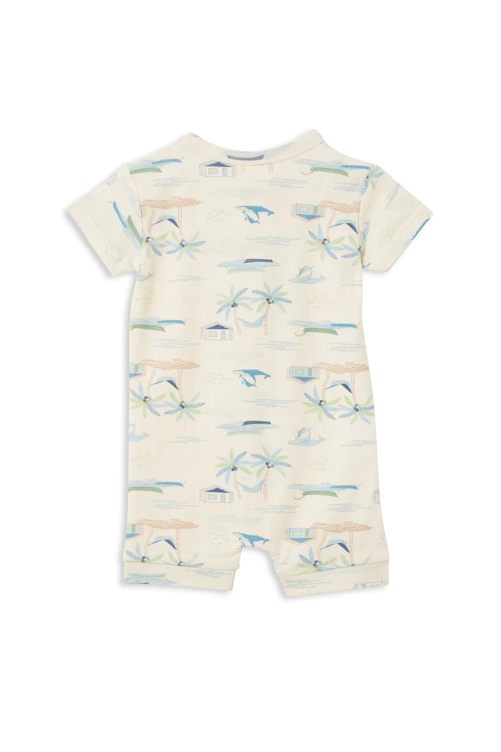 Fishing Village Zip Romper