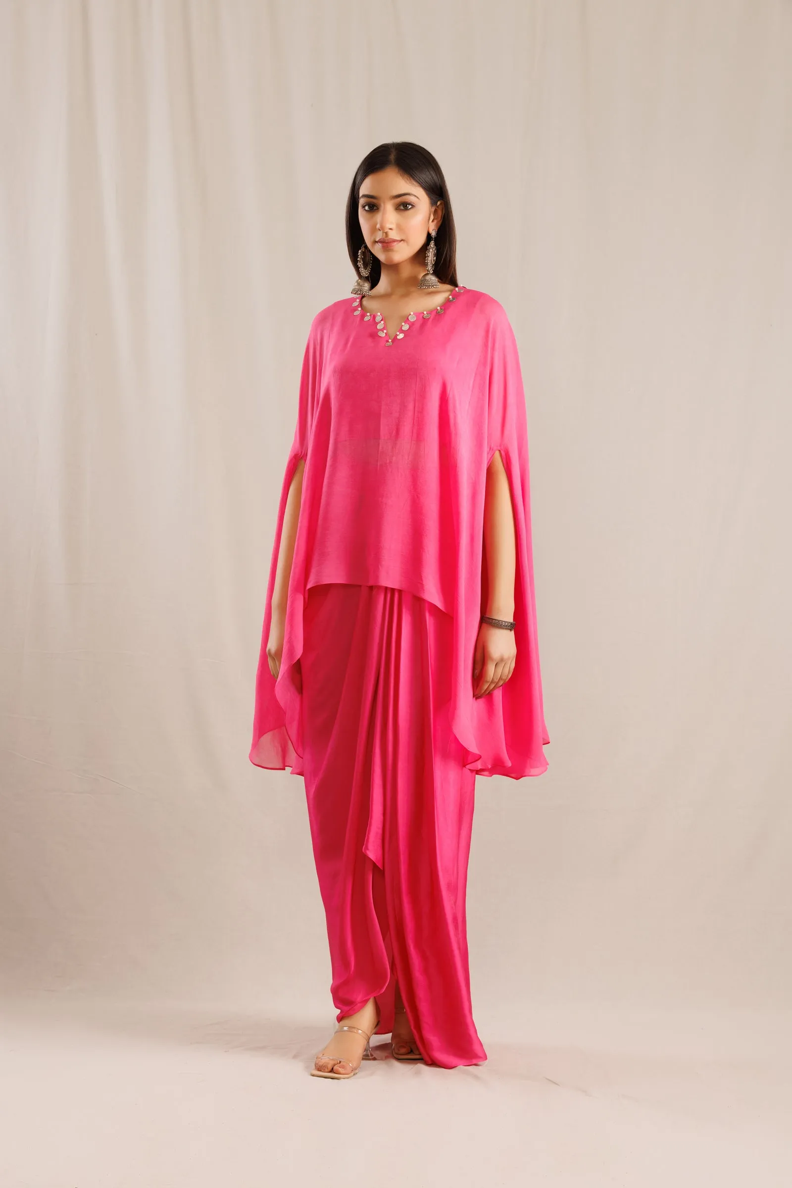 Flamingo Cape with Lungi