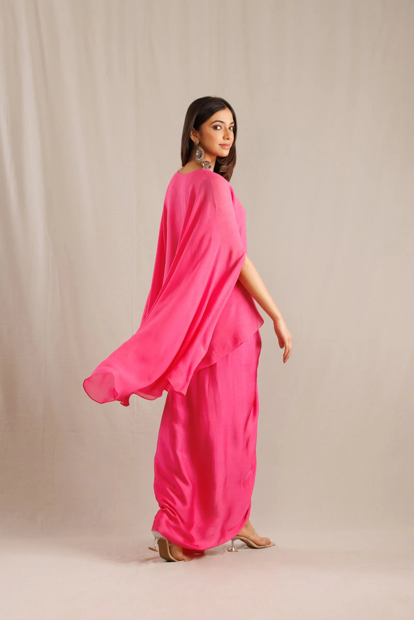 Flamingo Cape with Lungi