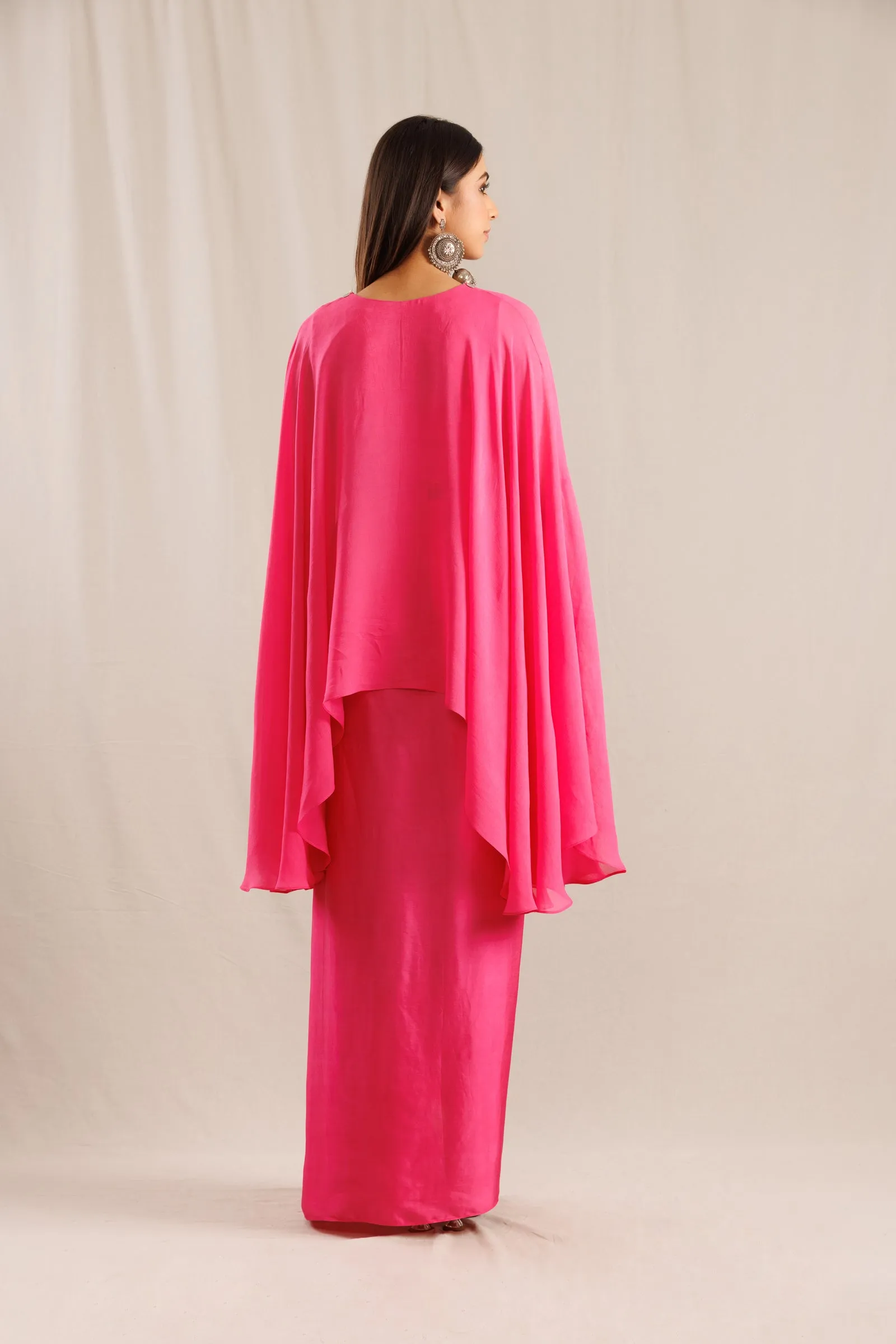 Flamingo Cape with Lungi