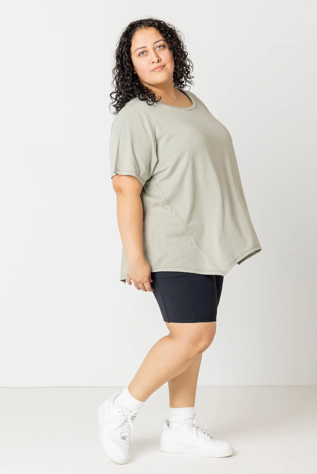 Flow Tee - Olive - FINAL SALE