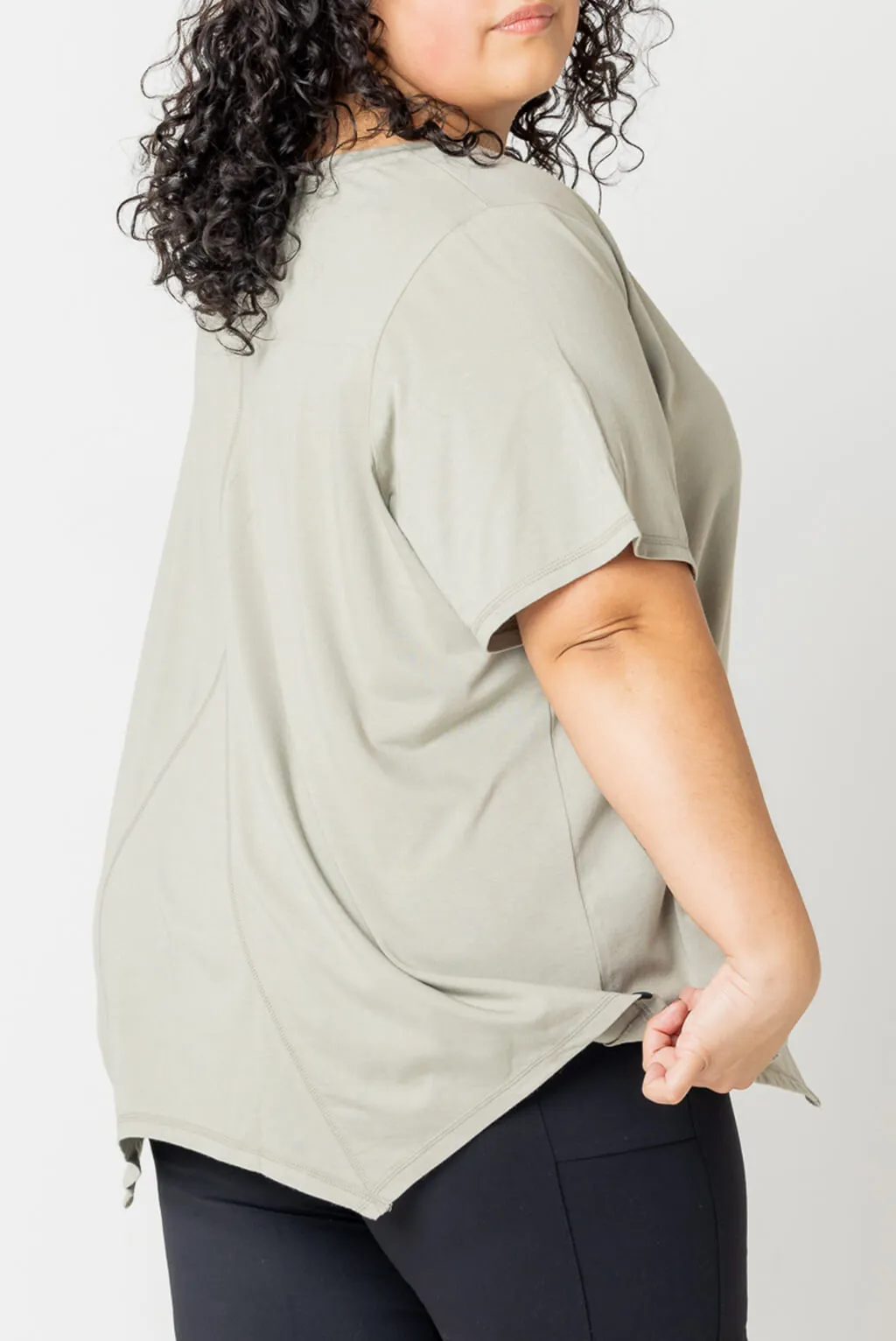 Flow Tee - Olive - FINAL SALE