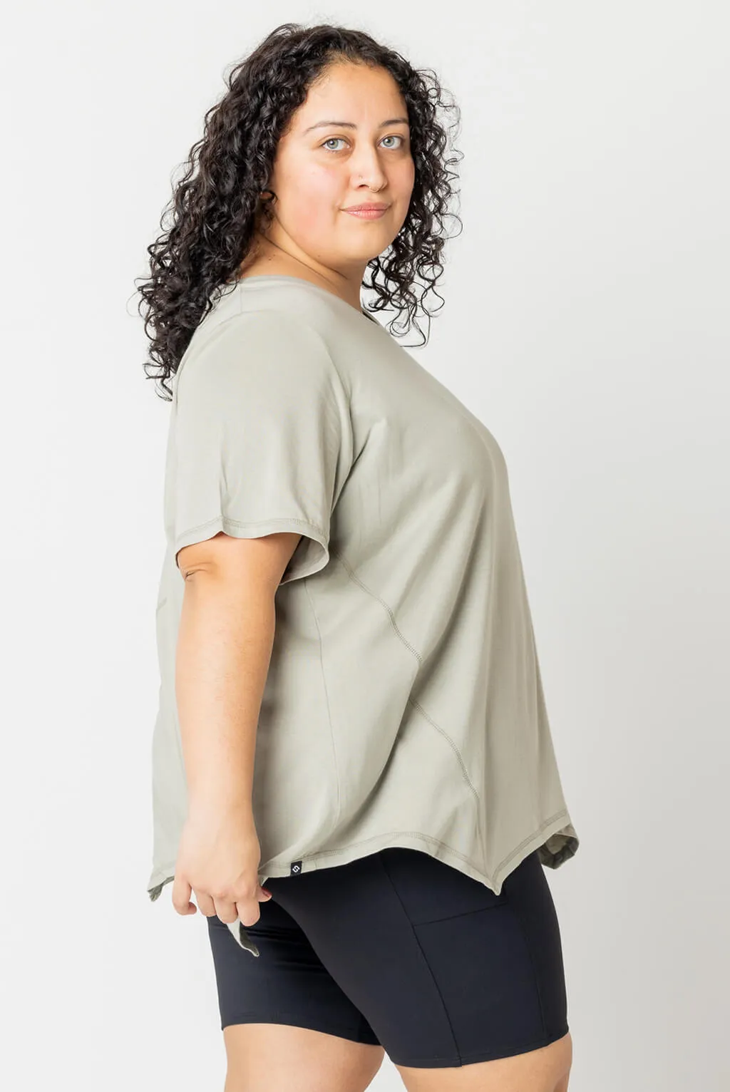 Flow Tee - Olive - FINAL SALE