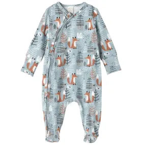 Foxy Forest Zipper Romper