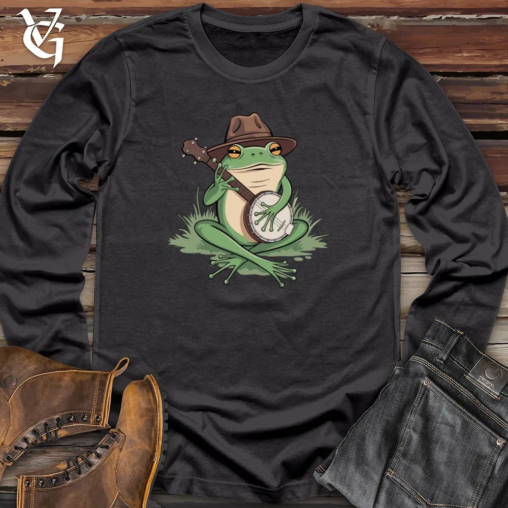 Frog Playing Banjo Long Sleeve