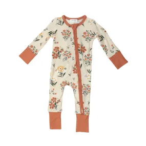 Garden Floral 2 Way Zipper Romper