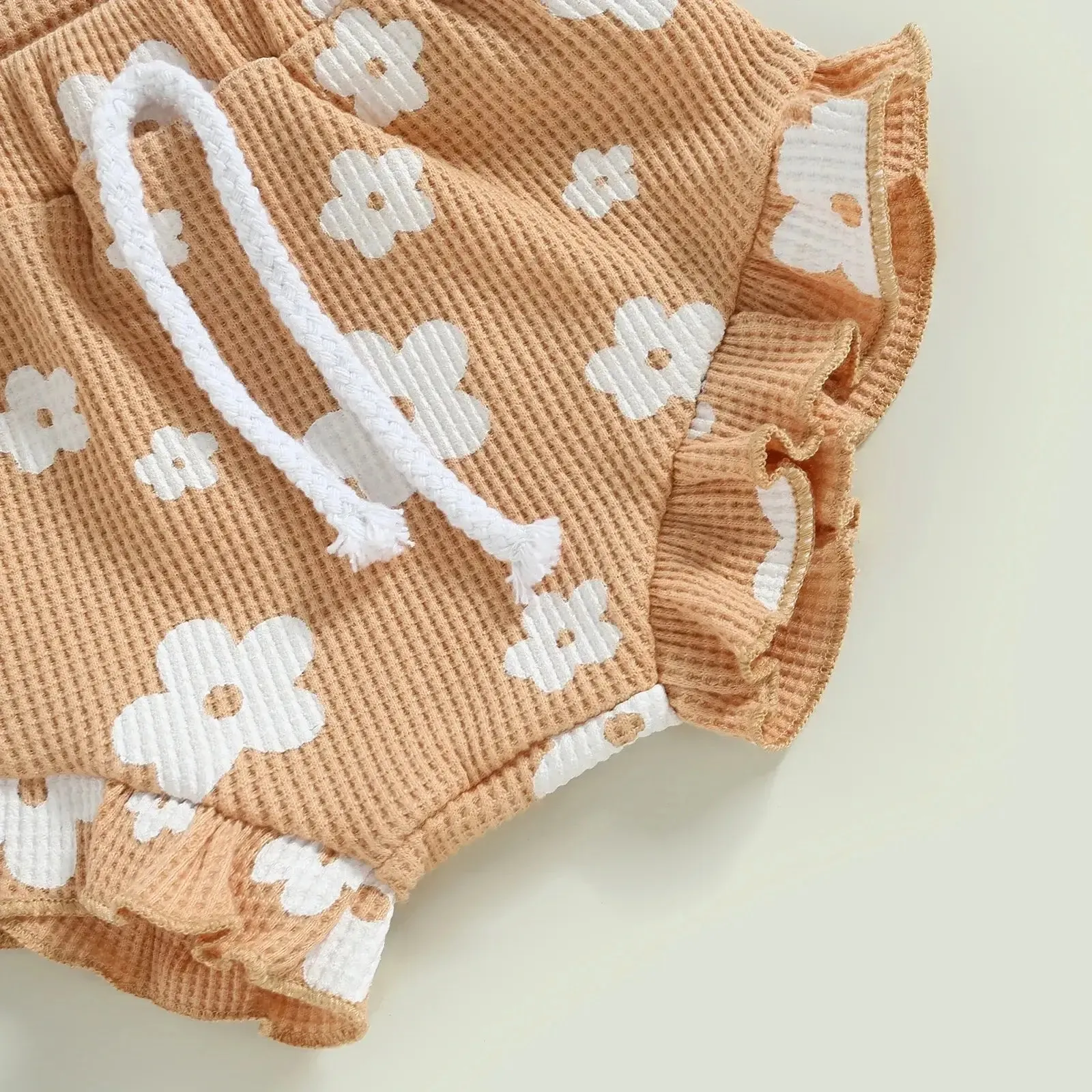 Genevieve Waffle Romper Set