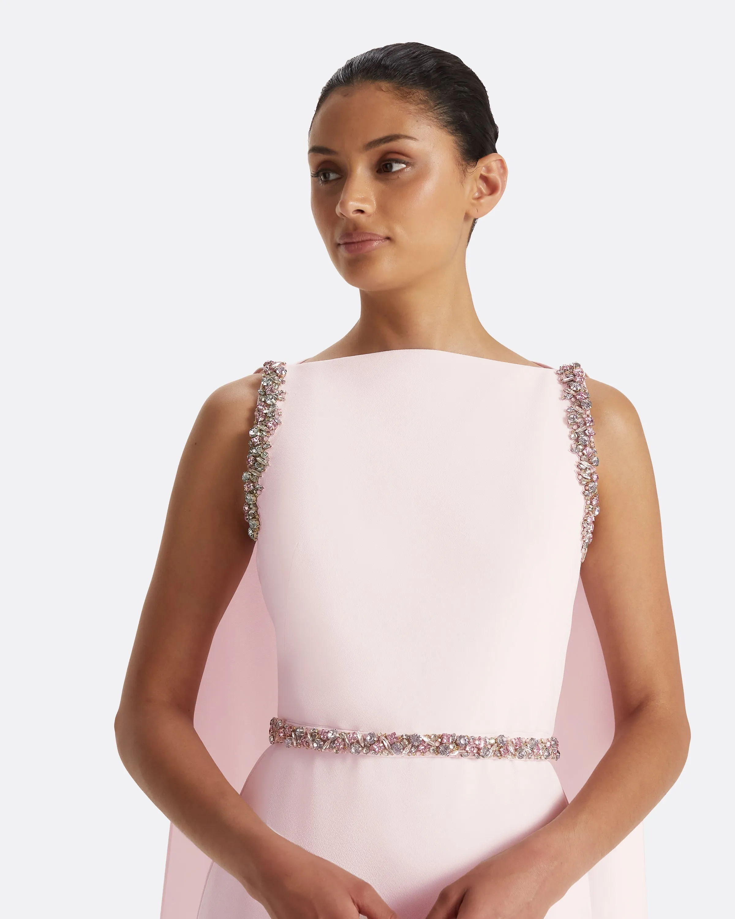 Ginevra Barely Pink Long Dress