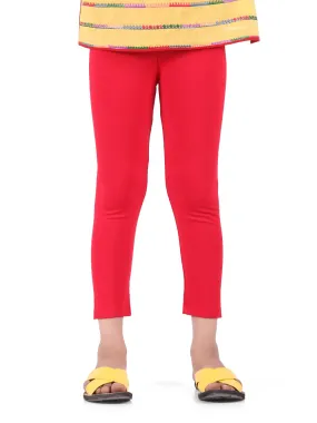 Girl's Red Basic Tights - EGBT22-75404