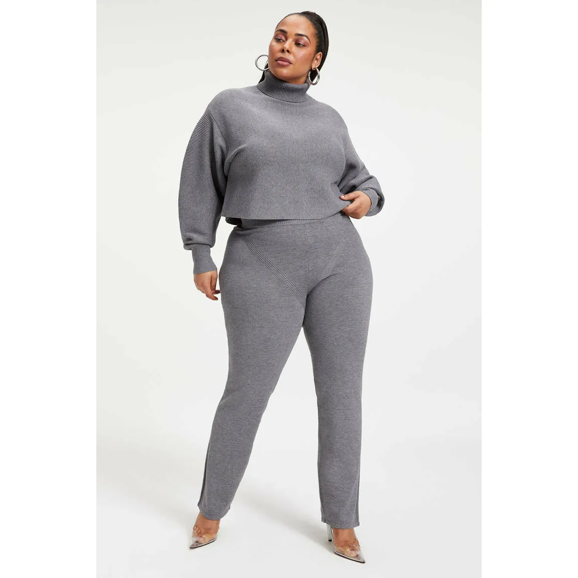 Good American Forever Cropped Turtleneck