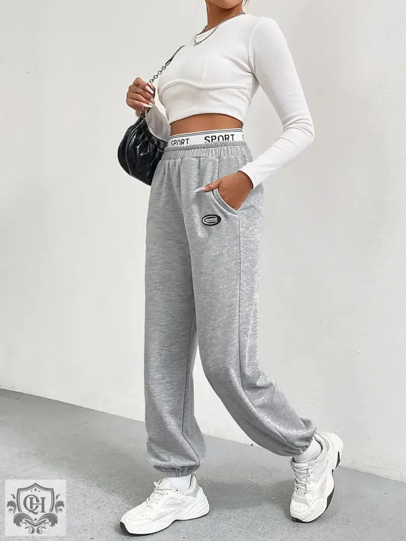 Gray Sweatpants with Pockets