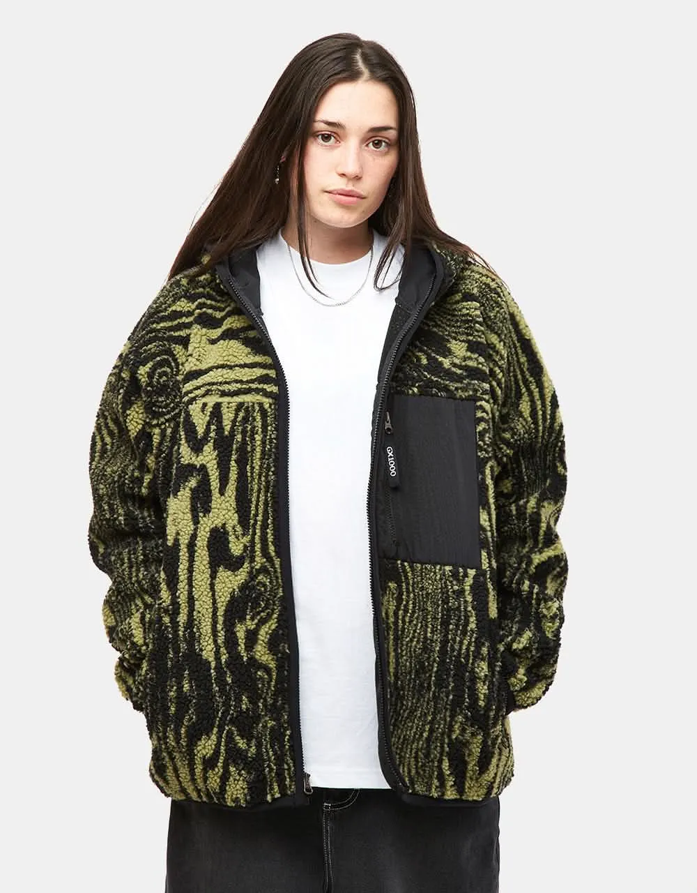 GX1000 Hooded Sherpa Jacket - Green